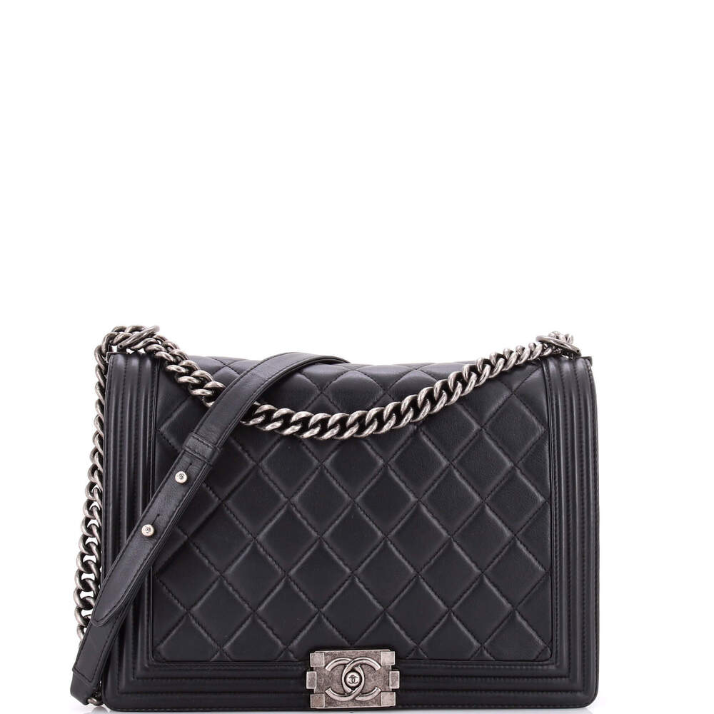 Chanel New Medium Boy Flap Bag Quilted Lambskin